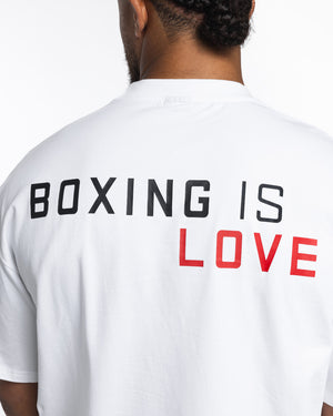 Boxing is Love Oversized T-Shirt - White