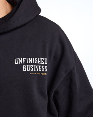 Bivol x BOXRAW Unfinished Business Oversized Hoodie - Black