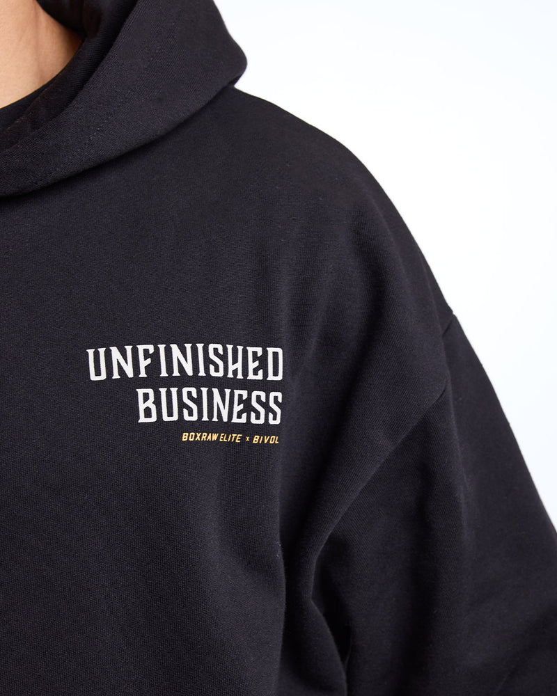 Bivol x BOXRAW Unfinished Business Oversized Hoodie - Black