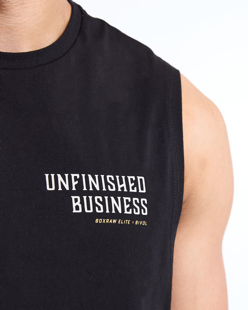 Bivol x BOXRAW Unfinished Business Muscle Tank - Black