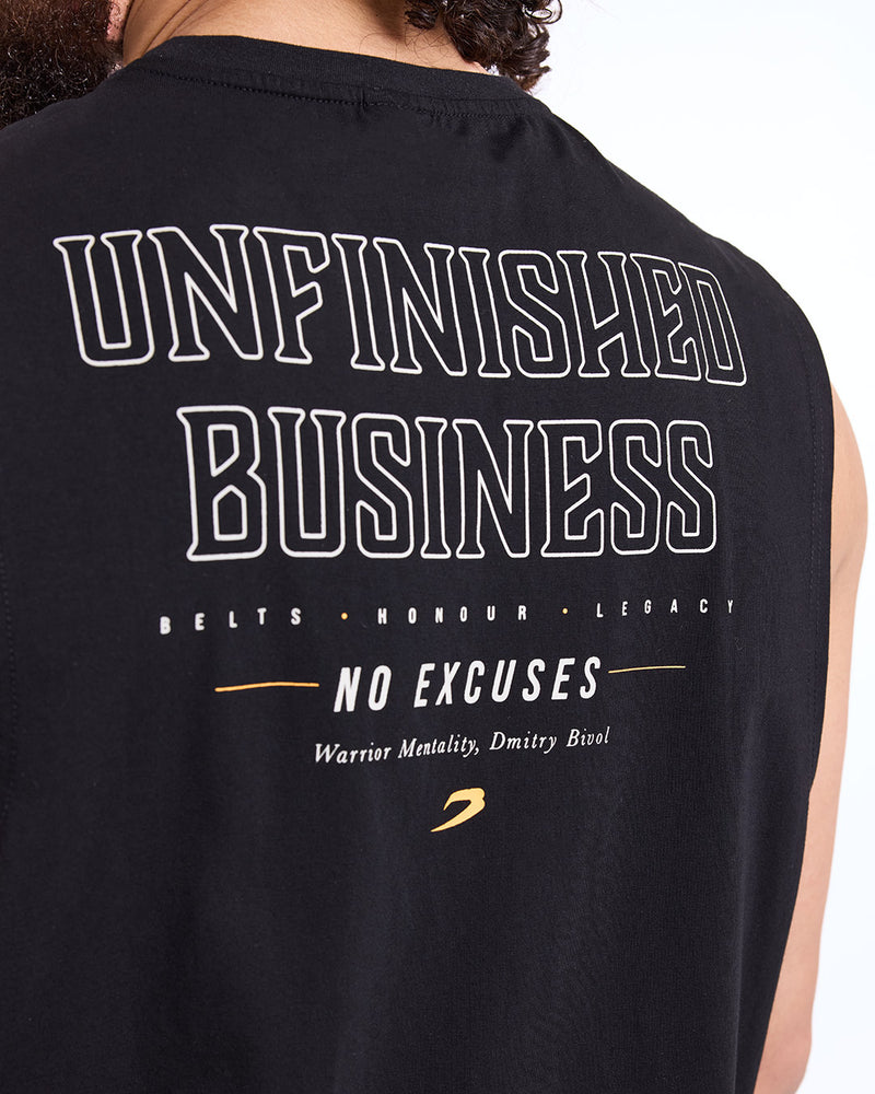 Bivol x BOXRAW Unfinished Business Muscle Tank - Black