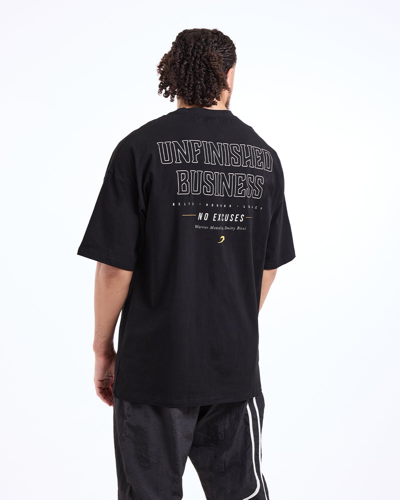 Bivol x BOXRAW Unfinished Business Oversized T-Shirt - Black