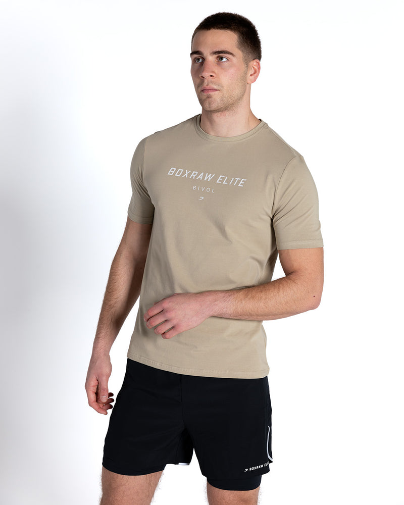 Bivol x BOXRAW T-Shirt - Taupe Beige