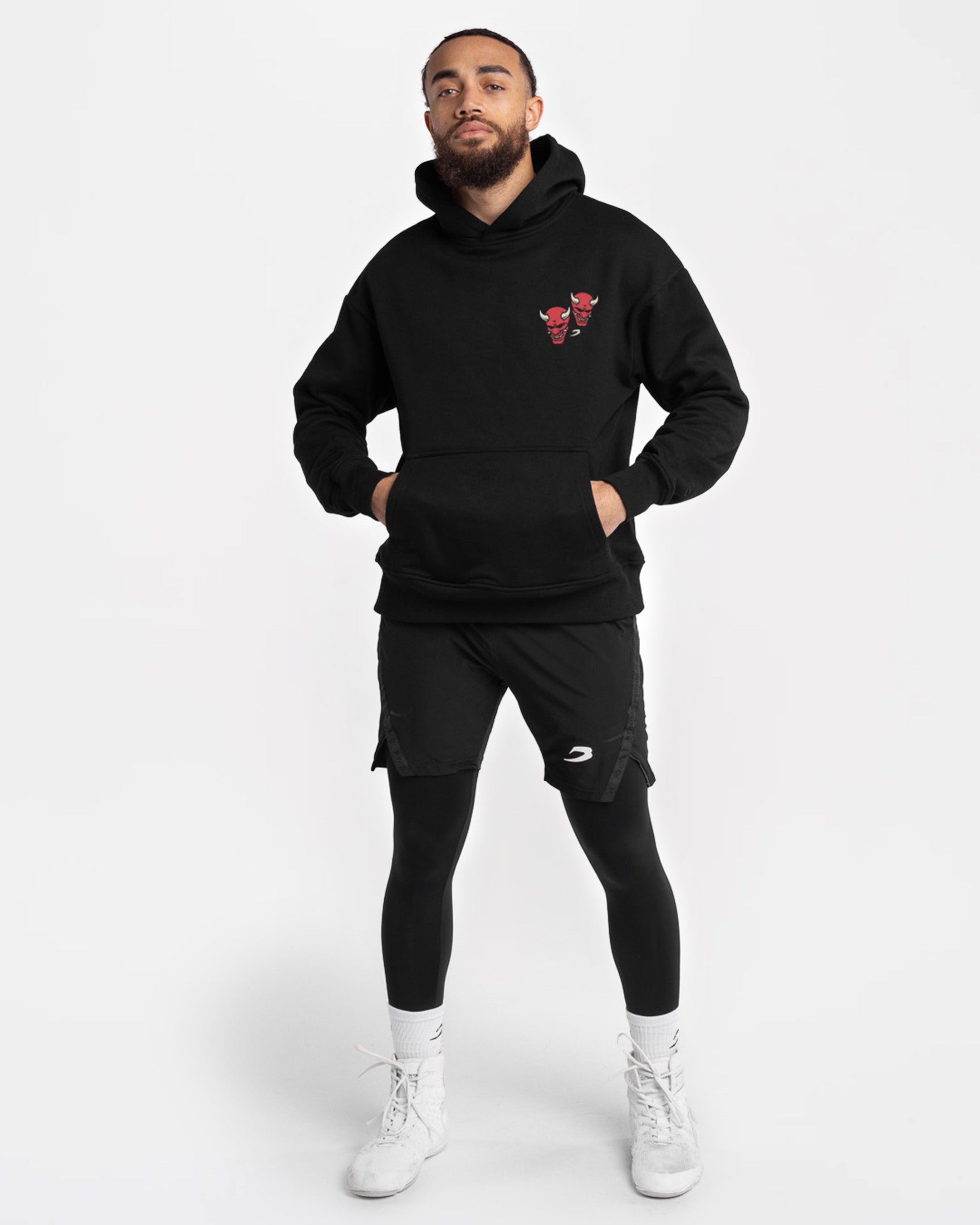 Death Before Dishonor Oversized Hoodie - Black