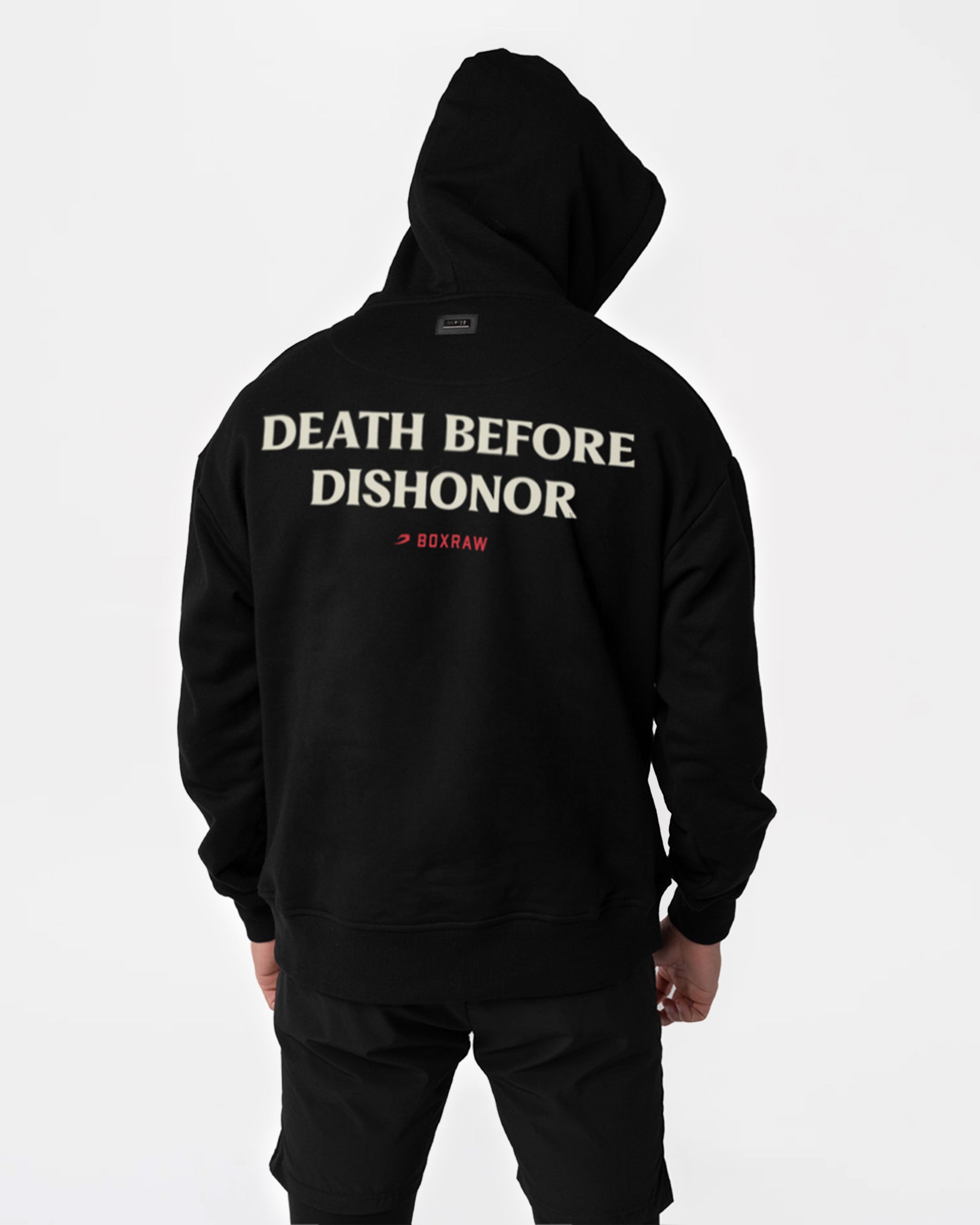 Death Before Dishonor Oversized Hoodie - Black