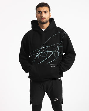 Disciplined Thought/Action Oversized Hoodie - Black