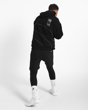 Disciplined Thought/Action Oversized Hoodie - Black
