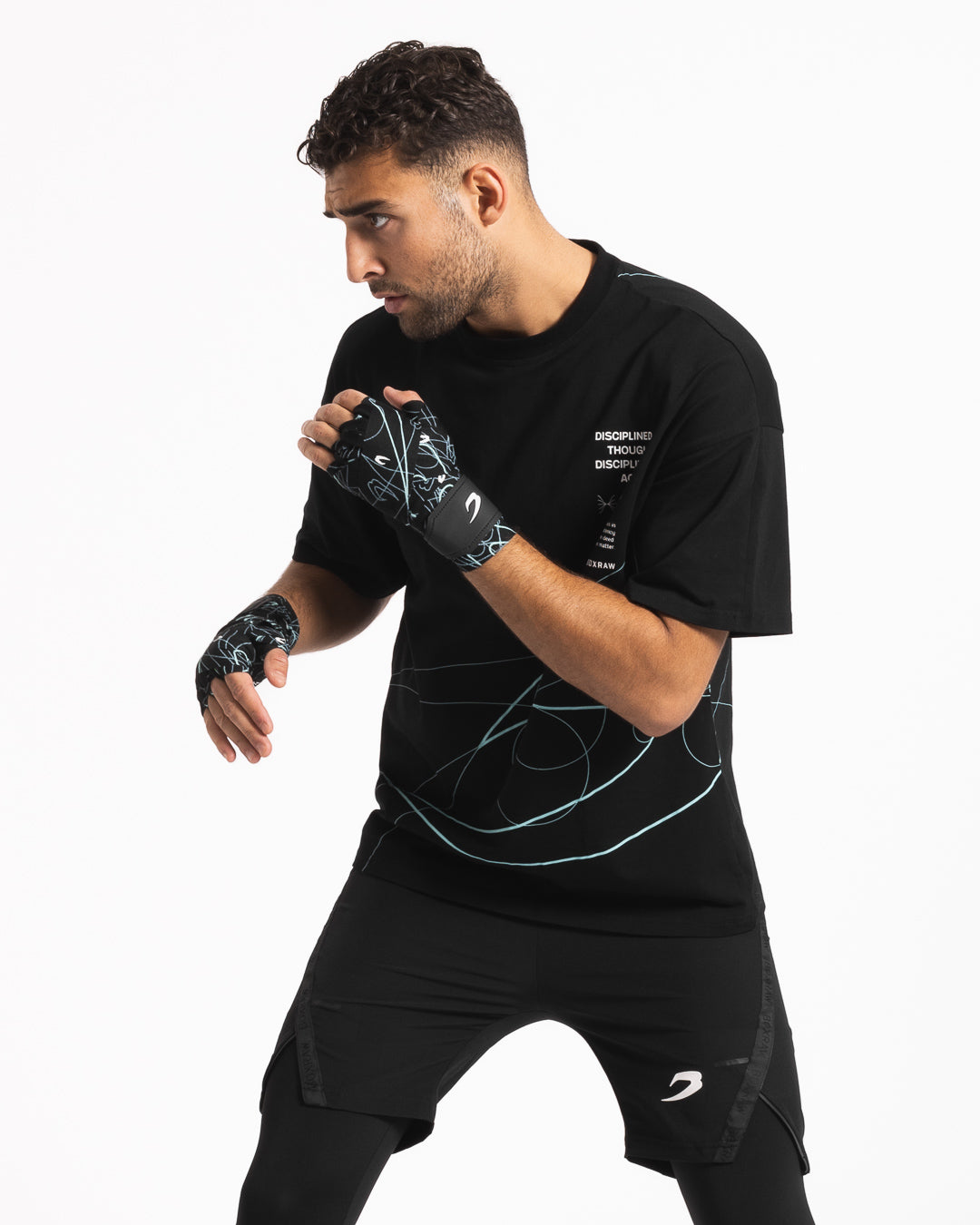 Disciplined Thought/Action Oversized T-Shirt - Black