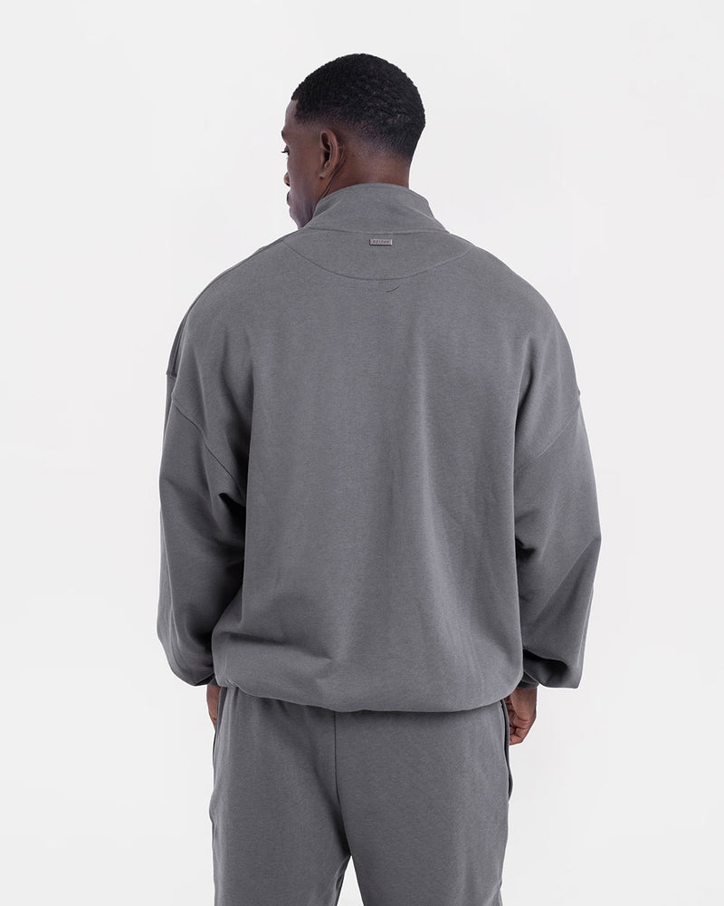East Street 1/4 Zip - Distressed Grey