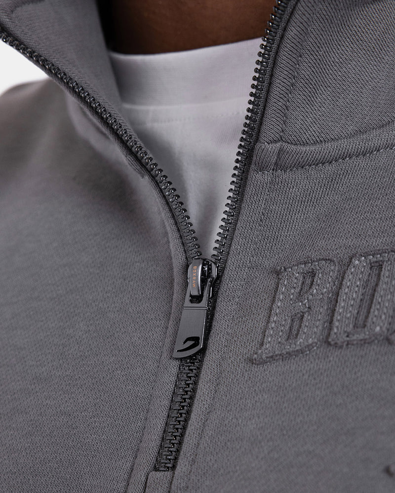 East Street 1/4 Zip - Distressed Grey