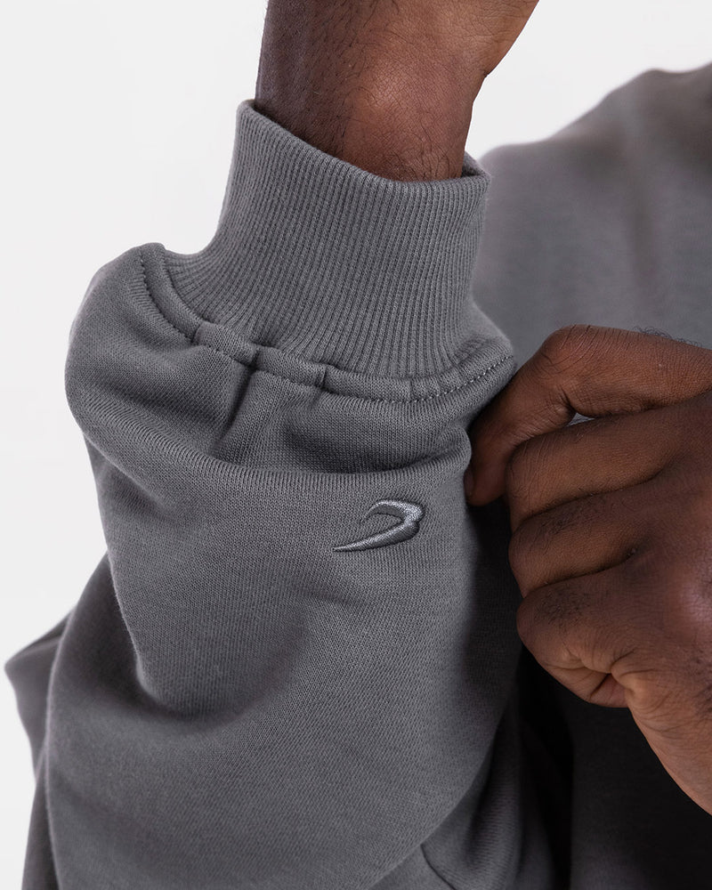 East Street 1/4 Zip - Distressed Grey