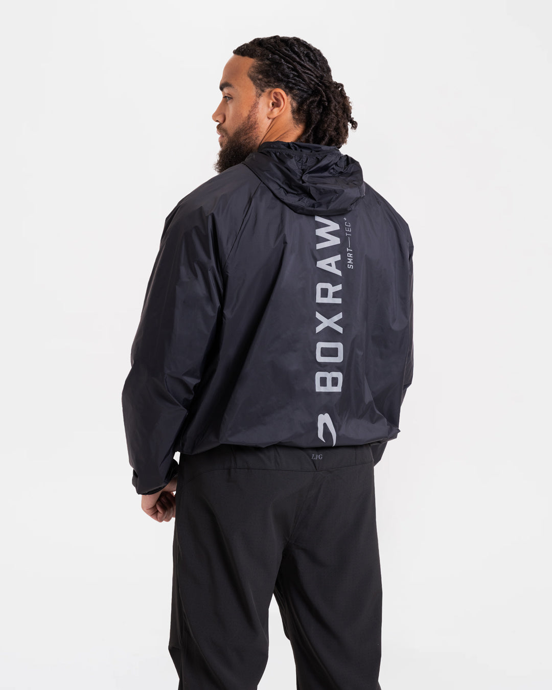 Genaro Zip Up Windbreaker - Black