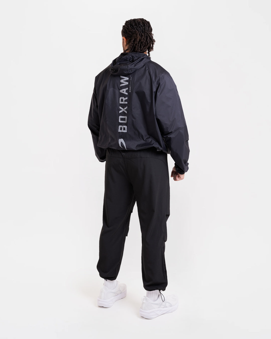 Genaro Zip Up Windbreaker - Black