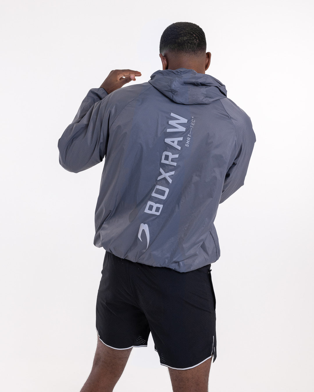 Genaro Zip Up Windbreaker - Charcoal