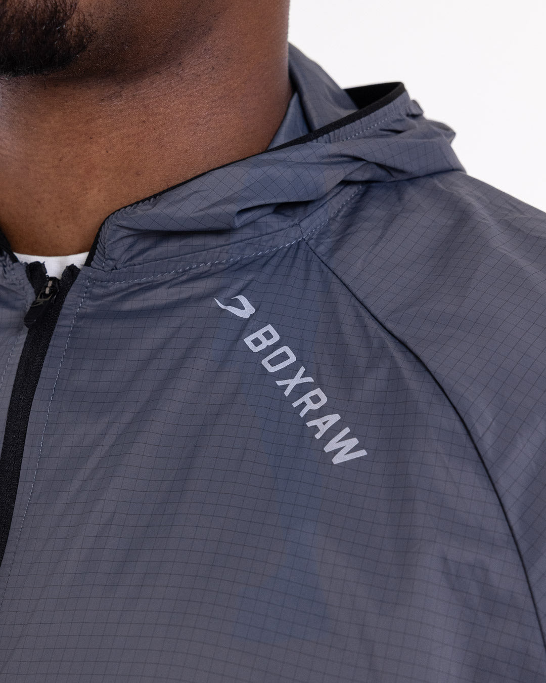 Genaro Zip Up Windbreaker - Charcoal