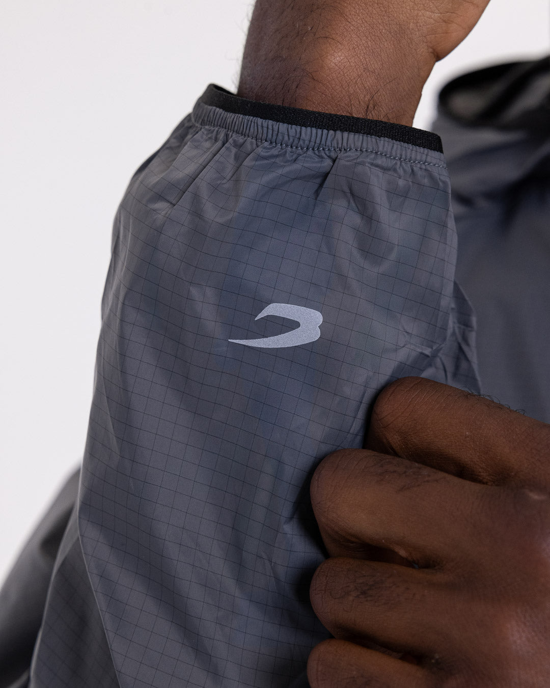 Genaro Zip Up Windbreaker - Charcoal