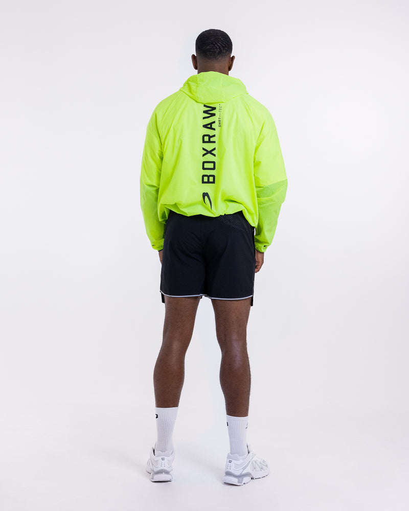 Genaro Zip Up Windbreaker - Neon Yellow