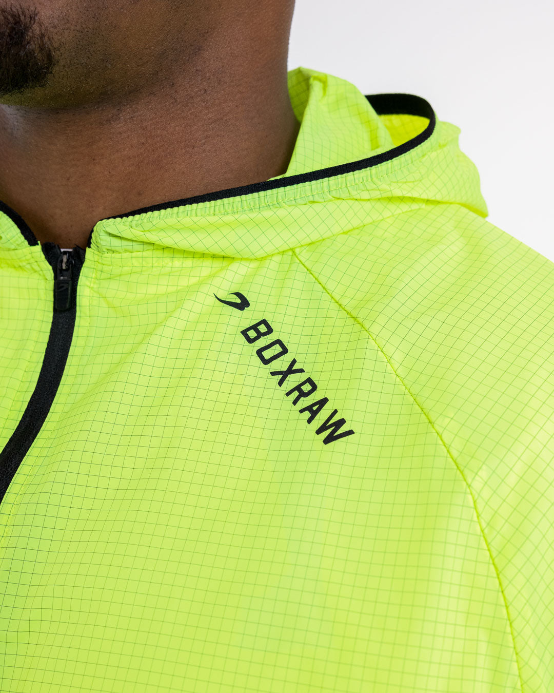 Genaro Zip Up Windbreaker - Neon Yellow