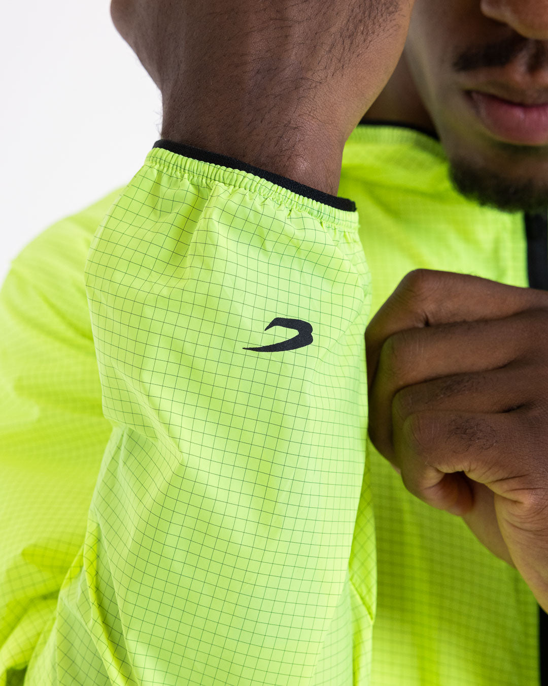 Genaro Zip Up Windbreaker - Neon Yellow