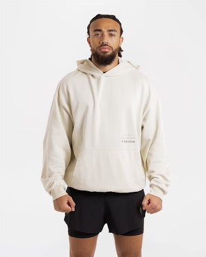 Nakatani x Sparring Club Oversized Hoodie - Washed Beige