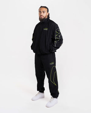 Nakatani x BOXRAW Track Bottoms - Black/Yellow