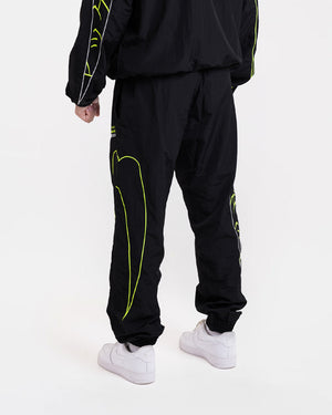Nakatani x BOXRAW Track Bottoms - Black/Yellow