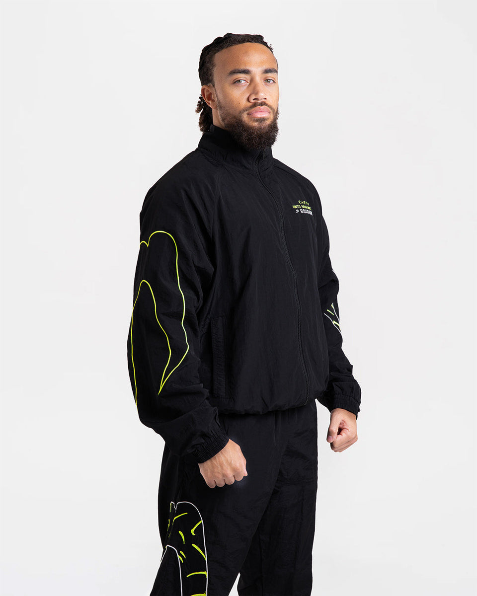Nakatani x BOXRAW Track Jacket - Black/Yellow | BOXRAW