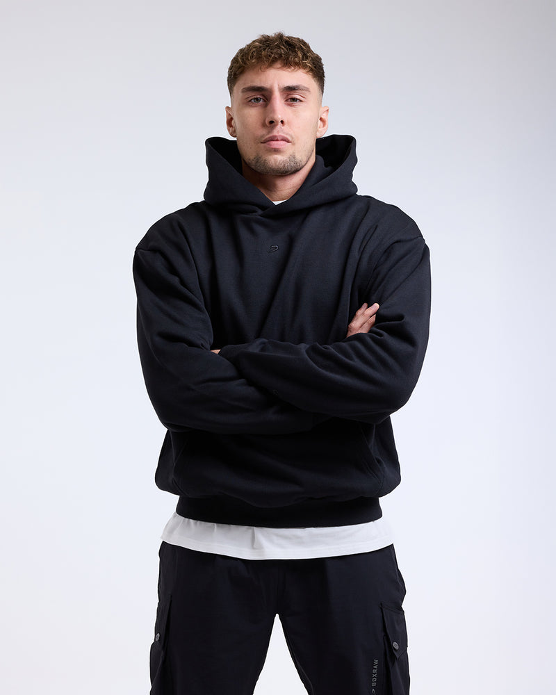 Strike Oversized Hoodie - Black