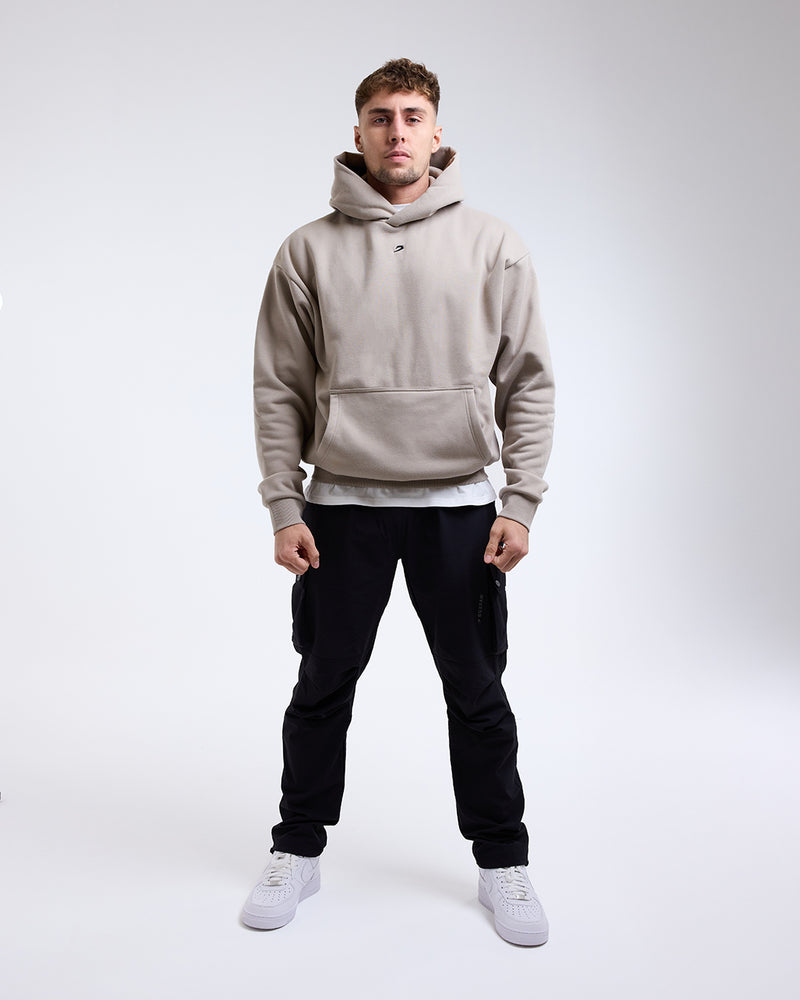 Strike Oversized Hoodie - Stone