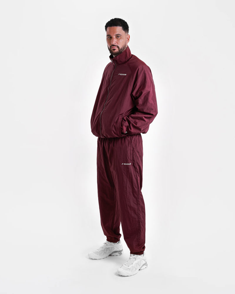 Saxton Track Bottoms - Burgundy