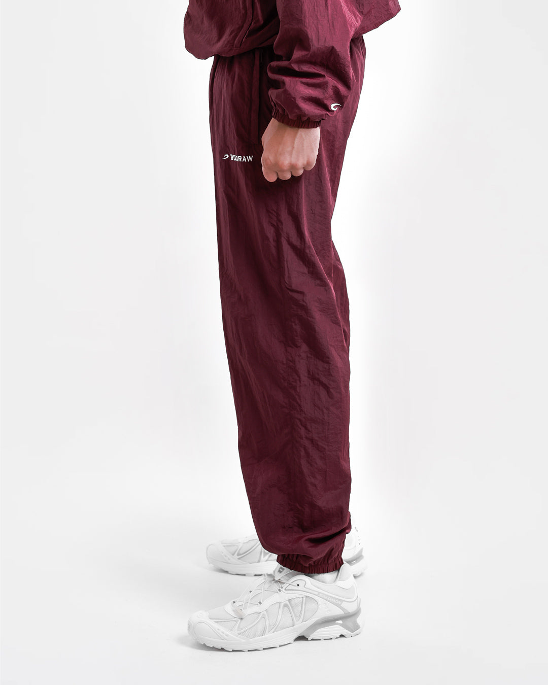 Saxton Track Bottoms - Burgundy
