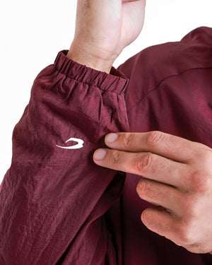 Saxton Track Jacket - Burgundy