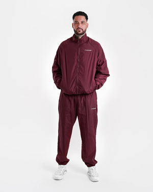 Saxton Track Jacket - Burgundy