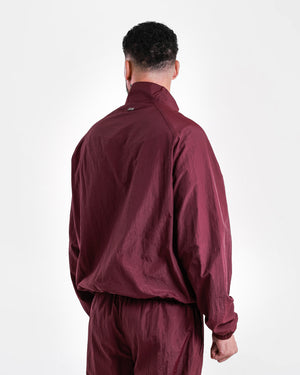 Saxton Track Jacket - Burgundy