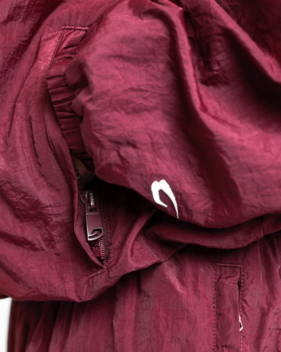 Saxton Track Jacket - Burgundy