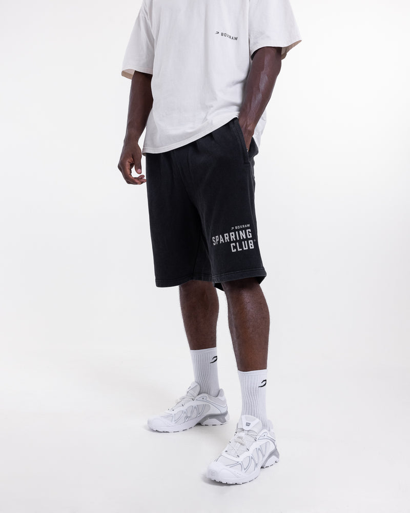 Sparring Club Sweat Shorts - Washed Black