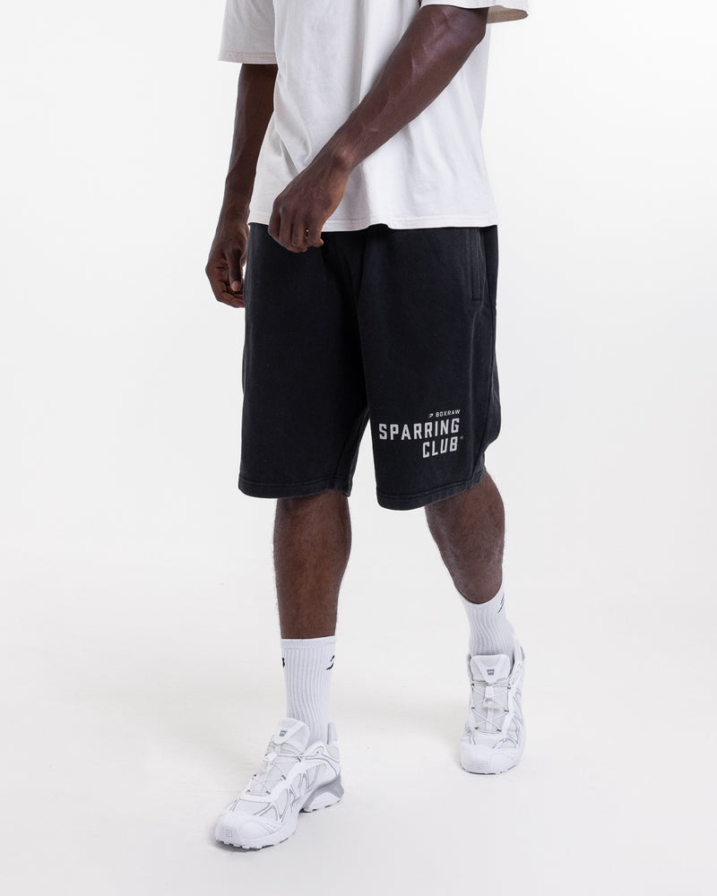 Sparring Club Sweat Shorts - Washed Black
