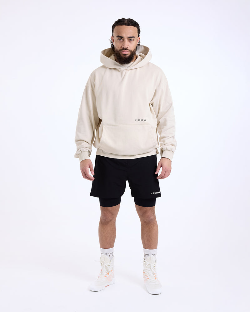 Sparring Club Oversized Hoodie - Washed Beige