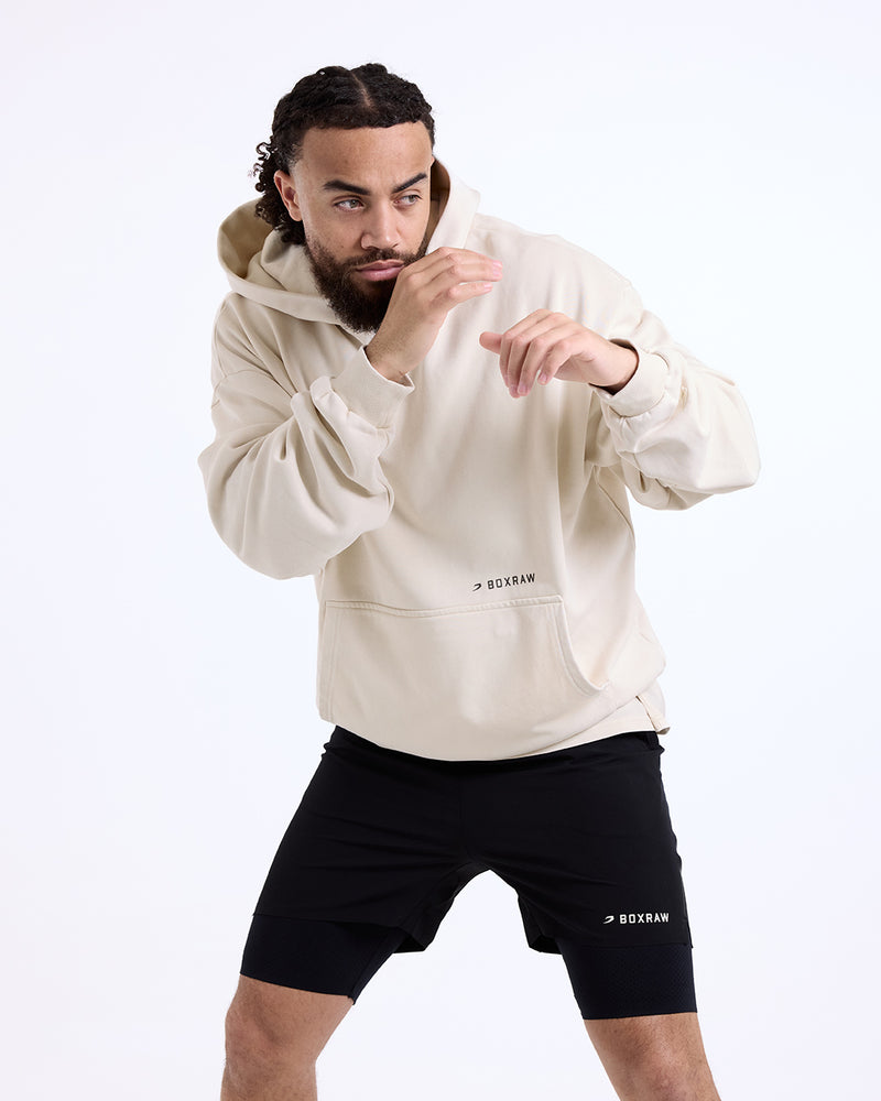 Sparring Club Oversized Hoodie - Washed Beige