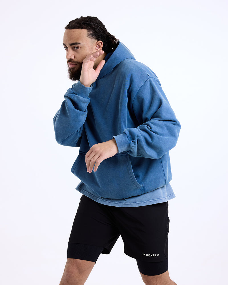 Sparring Club Oversized Hoodie - Washed Baby Blue