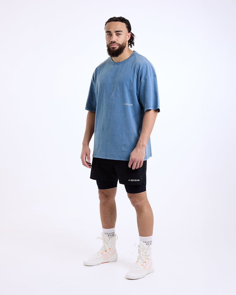 Sparring Club Oversized T-Shirt - Washed Baby Blue