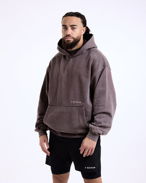 Sparring Club Oversized Hoodie - Washed Brown