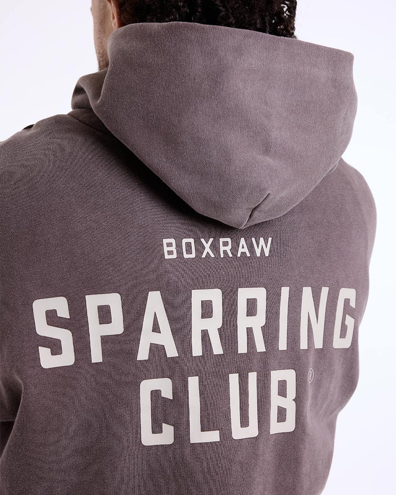 Sparring Club Oversized Hoodie - Washed Brown