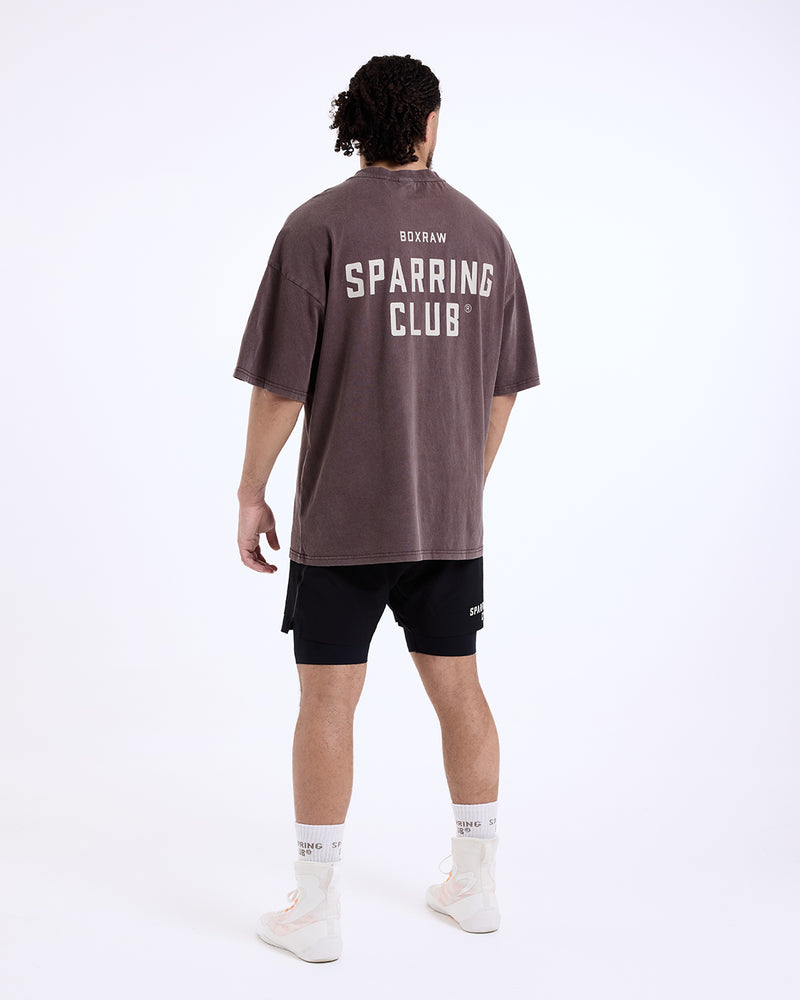 Sparring Club Oversized T-Shirt - Washed Brown