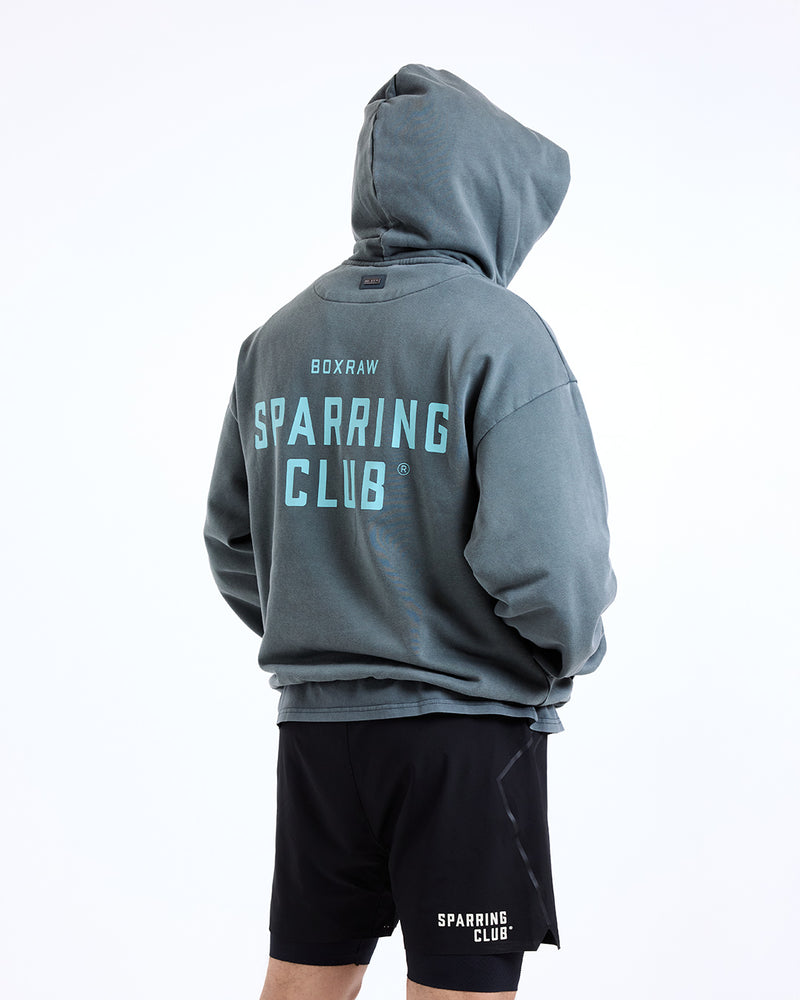 Sparring Club Oversized Hoodie - Washed Charcoal