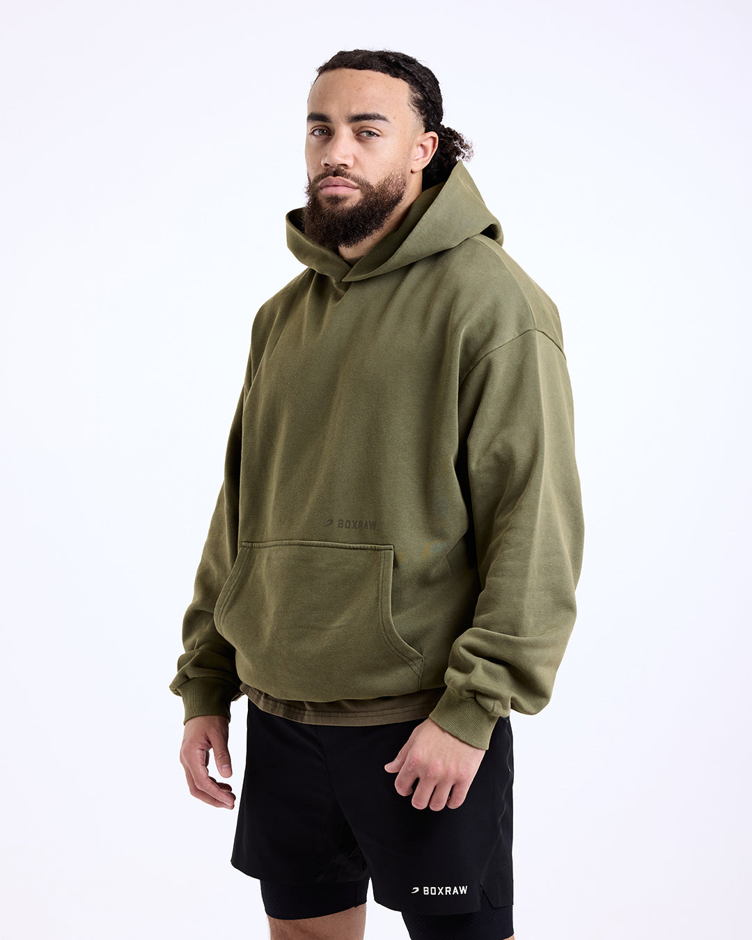 Sparring Club Oversized Hoodie - Washed Olive