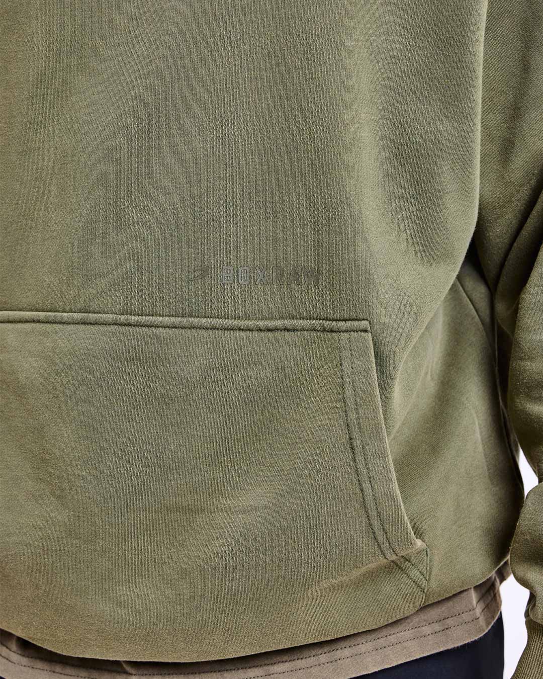 Sparring Club Oversized Hoodie - Washed Olive