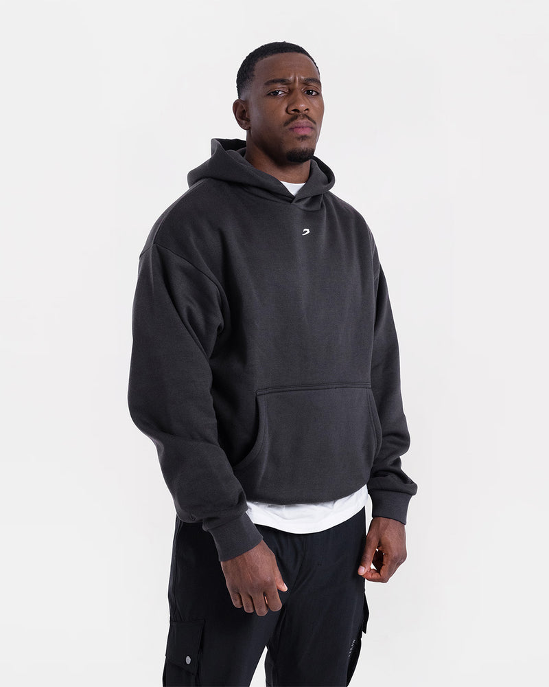 Strike Oversized Hoodie - Dark Grey
