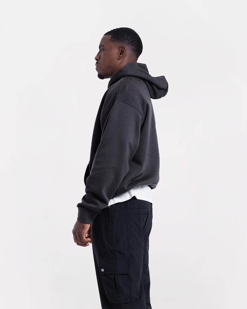 Strike Oversized Hoodie - Dark Grey