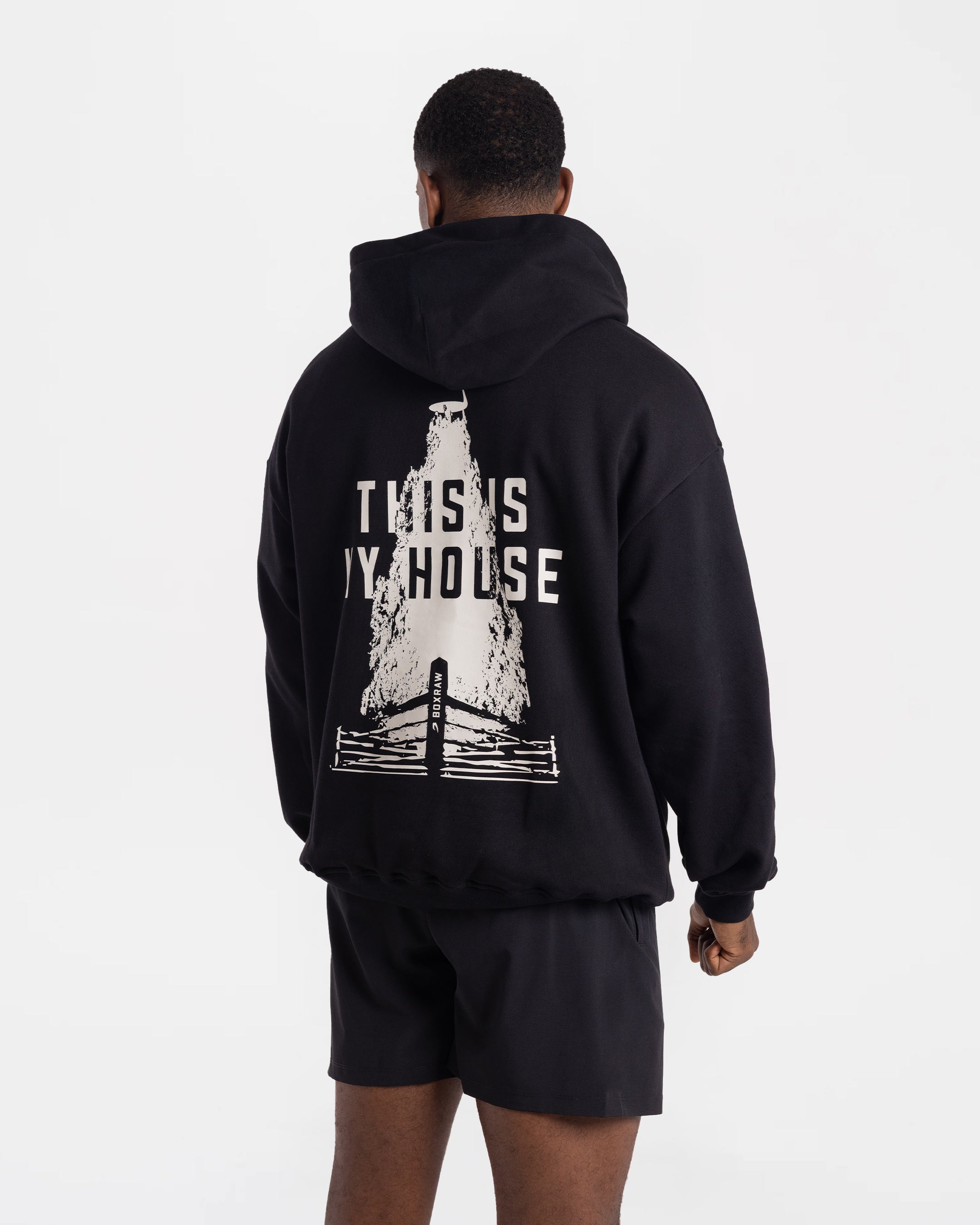 This Is My House Oversized Hoodie - Black
